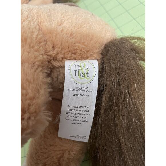 This & That Horse 12" Plush Stuffed Animal Resting Laying Down Soft Toy - Picture 7 of 7